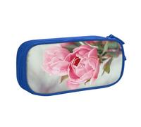 BNVSADC Outdoor Pretty Floral Printed Pencil Case Large Pen Bag Cute Pencil Box Pouch Office School Stationery Organizer for Girls Boys, Blue