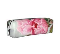 BNVSADC Outdoor Pretty Floral Printed Pencil Case Leather Pencil Pouch Cute Stationery Pencil Pen Bag with Zipper for School Office Travel