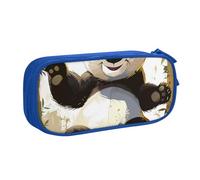 BNVSADC Panda 1 Printed Pencil Case Large Pen Bag Cute Pencil Box Pouch Office School Stationery Organizer for Girls Boys, Blue