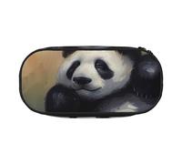 BNVSADC Panda Printed Pencil Case Cute Pencil Bag Pen Pouch Large Stationery Organizer Makeup Bag for Teen Boys Girls School Students Office