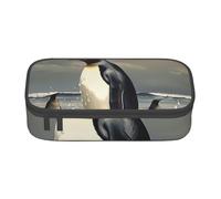 BNVSADC Penguin Printed Pencil Case Cute Pencil Box Bag Pen Pouch Office School Stationery Organizer for School Travel Work