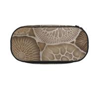 BNVSADC Petoskey Stone Printed Pencil Case Cute Pencil Bag Pen Pouch Large Stationery Organizer Makeup Bag for Teen Boys Girls School Students Office