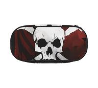 BNVSADC Pirate Flag Printed Pencil Case Cute Pencil Bag Pen Pouch Large Stationery Organizer Makeup Bag for Teen Boys Girls School Students Office