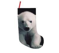 BNVSADC polar bear Printed Xmas Tree Decor Christmas Stockings 18 inch Festive Supplies Holiday Party Decoration