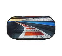 BNVSADC Race Track Printed Pencil Case Cute Pencil Bag Pen Pouch Large Stationery Organizer Makeup Bag for Teen Boys Girls School Students Office