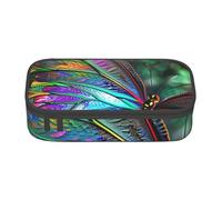 BNVSADC Rainbow Butterfly Printed Pencil Case Cute Pencil Box Bag Pen Pouch Office School Stationery Organizer for School Travel Work