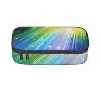 BNVSADC Rainbow Colorful Stripe Printed Pencil Case Cute Pencil Box Bag Pen Pouch Office School Stationery Organizer for School Travel Work