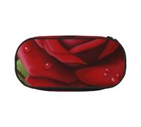 BNVSADC red Rose 2 Printed Pencil Case Cute Pencil Bag Pen Pouch Large Stationery Organizer Makeup Bag for Teen Boys Girls School Students Office