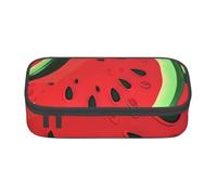 BNVSADC Red Watermelon Printed Pencil Case Cute Pencil Box Bag Pen Pouch Office School Stationery Organizer for School Travel Work