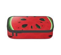 BNVSADC Red Watermelon Printed Pencil Case Cute Pencil Box Bag Pen Pouch Office School Stationery Organizer for School Travel Work