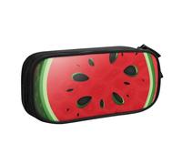 BNVSADC Red Watermelon Printed Pencil Case Large Pen Bag Cute Pencil Box Pouch Office School Stationery Organizer for Girls Boys, Black