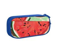 BNVSADC Red Watermelon Printed Pencil Case Large Pen Bag Cute Pencil Box Pouch Office School Stationery Organizer for Girls Boys, Blue