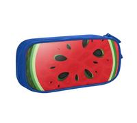 BNVSADC Red Watermelon Printed Pencil Case Large Pen Bag Cute Pencil Box Pouch Office School Stationery Organizer for Girls Boys, Blue