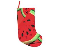 BNVSADC Red Watermelon Printed Xmas Tree Decor Christmas Stockings 18 inch Festive Supplies Holiday Party Decoration