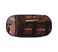 BNVSADC Red Wine Cellar Printed Pencil Case Cute Pencil Bag Pen Pouch Large Stationery Organizer Makeup Bag for Teen Boys Girls School Students Office
