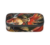 BNVSADC Safflower Flying Fish Printed Pencil Case Cute Pencil Box Bag Pen Pouch Office School Stationery Organizer for School Travel Work