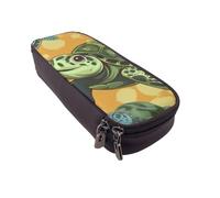 BNVSADC Sea Turtle Printed PU Leather Flip Pencil Case, Cute Pencil Box Pen Bag Stationery Organizer Makeup Bag for School Office Travel
