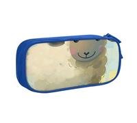 BNVSADC Sheep 1 Printed Pencil Case Large Pen Bag Cute Pencil Box Pouch Office School Stationery Organizer for Girls Boys, Blue