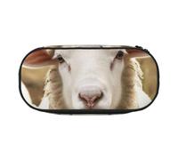 BNVSADC Sheep and Lambs Printed Pencil Case Cute Pencil Bag Pen Pouch Large Stationery Organizer Makeup Bag for Teen Boys Girls School Students Office