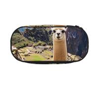 BNVSADC Sheep Printed Pencil Case Cute Pencil Bag Pen Pouch Large Stationery Organizer Makeup Bag for Teen Boys Girls School Students Office