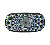 BNVSADC Spiral Optical Illusion Art Printed Pencil Case Cute Pencil Bag Pen Pouch Large Stationery Organizer Makeup Bag for Teen Boys Girls School Students Office