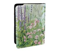 BNVSADC Springtime Herb Garden Printed Passport Holder Travel PU Leather Passport Cover Case Organiser for Men Women, 6.5 inch