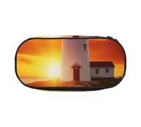 BNVSADC Sunset at The Seaside Printed Pencil Case Cute Pencil Bag Pen Pouch Large Stationery Organizer Makeup Bag for Teen Boys Girls School Students Office