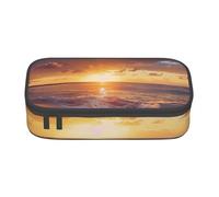 BNVSADC Sunset Beach Printed Pencil Case Cute Pencil Box Bag Pen Pouch Office School Stationery Organizer for School Travel Work