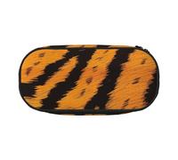 BNVSADC Tiger Striped Pattern Printed Pencil Case Cute Pencil Bag Pen Pouch Large Stationery Organizer Makeup Bag for Teen Boys Girls School Students Office