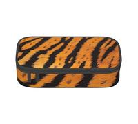 BNVSADC Tiger Striped Pattern Printed Pencil Case Cute Pencil Box Bag Pen Pouch Office School Stationery Organizer for School Travel Work