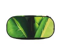 BNVSADC Tropical Banana Palm Leaves Printed Pencil Case Cute Pencil Bag Pen Pouch Large Stationery Organizer Makeup Bag for Teen Boys Girls School Students Office