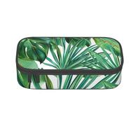 BNVSADC Tropical Palm Banana Leaves Printed Pencil Case Cute Pencil Box Bag Pen Pouch Office School Stationery Organizer for School Travel Work
