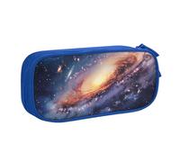 BNVSADC Universe Galaxy Outer Space Printed Pencil Case Large Pen Bag Cute Pencil Box Pouch Office School Stationery Organizer for Girls Boys, Blue