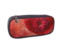 BNVSADC Valentine's Day Printed Leather Pencil Pen Case & Makeup Bag - Stylish Pencil Bag Stationery Organizer Pouch for School Office Travel