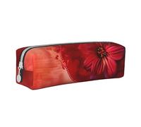 BNVSADC Valentine's Day Printed Pencil Case Leather Pencil Pouch Cute Stationery Pencil Pen Bag with Zipper for School Office Travel