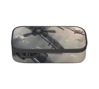 BNVSADC World War 2 Aircraft Airplane Printed Pencil Case Cute Pencil Box Bag Pen Pouch Office School Stationery Organizer for School Travel Work