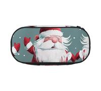 BNVSADC Xmas Funny Gnomes Printed Pencil Case Cute Pencil Bag Pen Pouch Large Stationery Organizer Makeup Bag for Teen Boys Girls School Students Office