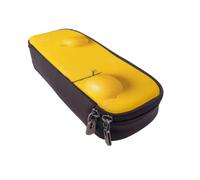 BNVSADC Yellow Lemon 1 Printed PU Leather Flip Pencil Case, Cute Pencil Box Pen Bag Stationery Organizer Makeup Bag for School Office Travel