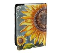 BNVSADC You are My Sunshine Sunflower Printed Passport Holder Travel PU Leather Passport Cover Case Organiser for Men Women, 6.5 inch