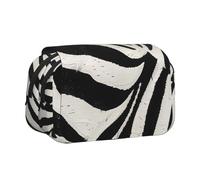 BNVSADC Zebra Animal Printed Print Flip Top Double Layer Pencil Case - Large Capacity School Supplies Organizer for Students, Kids, Teens, Artists, Travel & Office Use