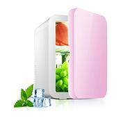 BNVXR TEmkin Mini Refrigerator, 8 Liter Compact Refrigerator,Ther moelectric Skincare Refrigerator, Mini Cooler Heater with AC/DC Power, Suitable for Cars, bedrooms, Offices,White