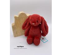 BNWT 100% Genuine Jellycat Little Bashful Redcurrant Bunny & Hangtag Protector