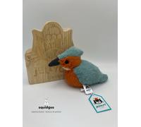 BNWT 100% Genuine RETIRED Jellycat Birdling Kingfisher & Hangtag Protector
