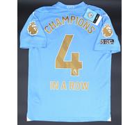 BNWT 23 24 MAN CITY PUMA HOME CHAMPIONS 4 IN A ROW + PATCHES SHIRT MEN'S SMALL