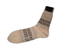 BNWT FALKE Inverness Pattern Wool Cashmere Blend Socks Beige Size 8½ - 11