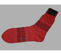 BNWT FALKE Inverness Pattern Wool Cashmere Blend Socks Red Size 5½ - 8