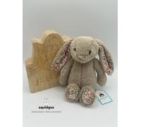BNWT Genuine Jellycat Small Blossom Beige Bunny 'Petal' & Hangtag Protector