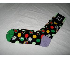 BNWT HAPPY SOCKS X DISNEY Focus Mickey Mouse Socks Black Size 7½ - 11½
