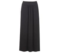 BNWT Ladies Boho Floor Length Gathered Wide Viscose Skirt with Pockets Sizes 10-14 (S/M (UK10/12)) Black
