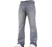 BNWT New Mens Bootcut Flared Big King Size Wide Leg Blue Denim Jeans All Waist Grey 38W X 34L